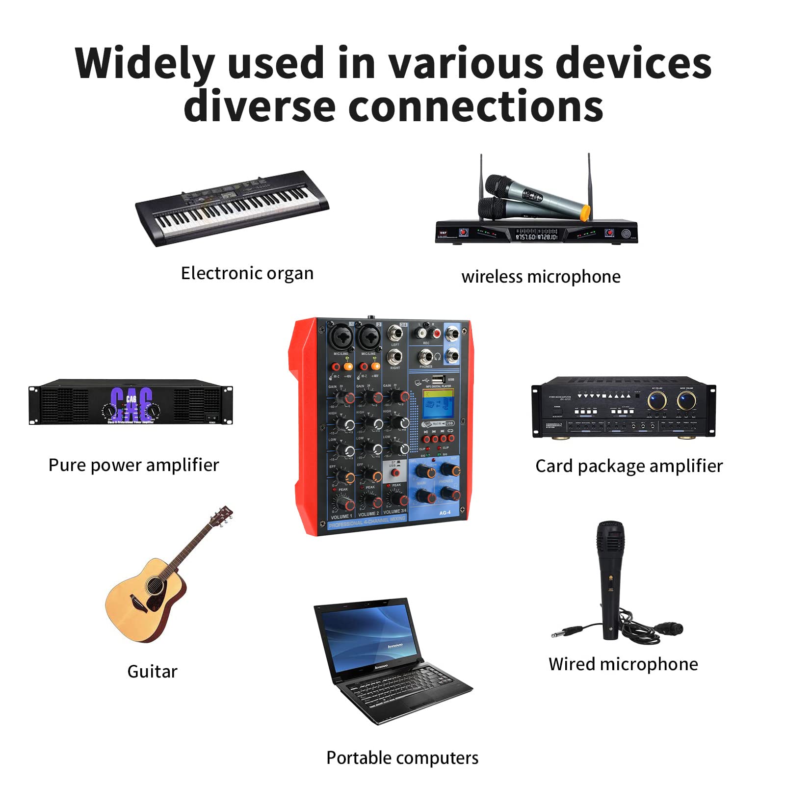 STM3030 4-Kanaals Mixer - Fakkert Electronica