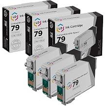 LD Products Remanufactured Ink Replacement for Epson 79 1400 Black, 3-Pk