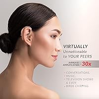 Vista 6 de MSA 30X Amplificador de sonido detrás de la oreja, amplifica el sonido 30 veces, ligero, prácticamente invisible, cómodo, volumen ajustable, carga
