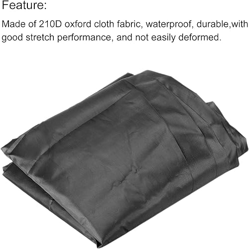 Miniatura 3 de PATIKIL Funda para tumbona para exteriores, de 82.7 x 29.5 x 31.5 pulgadas, duradera, impermeable, para muebles de sala de estar, color negro