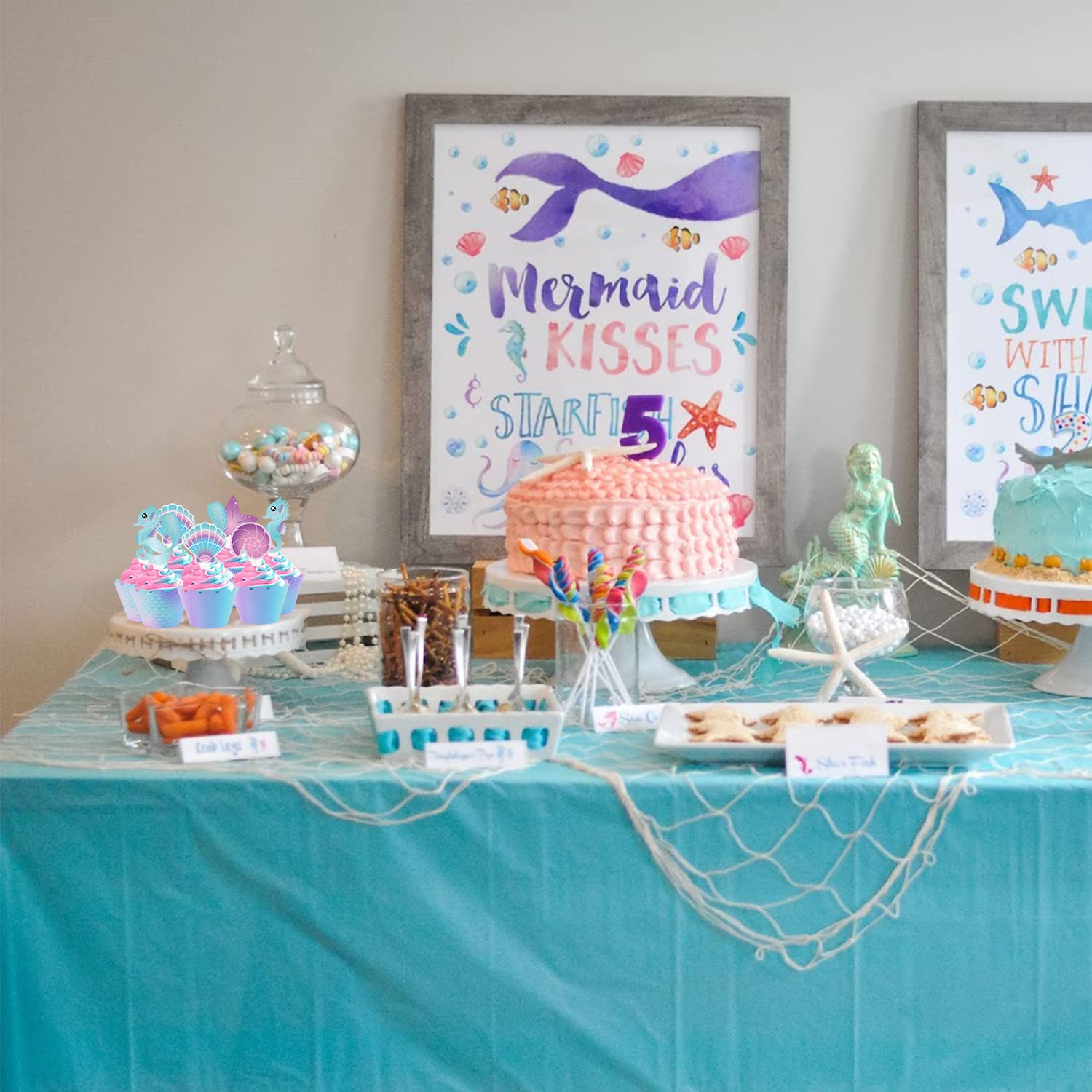 Gadpiparty 12-teilige Meerjungfrau Kuchen-Deko – Cupcake Topper, Figuren Für Geburtstag & Party
