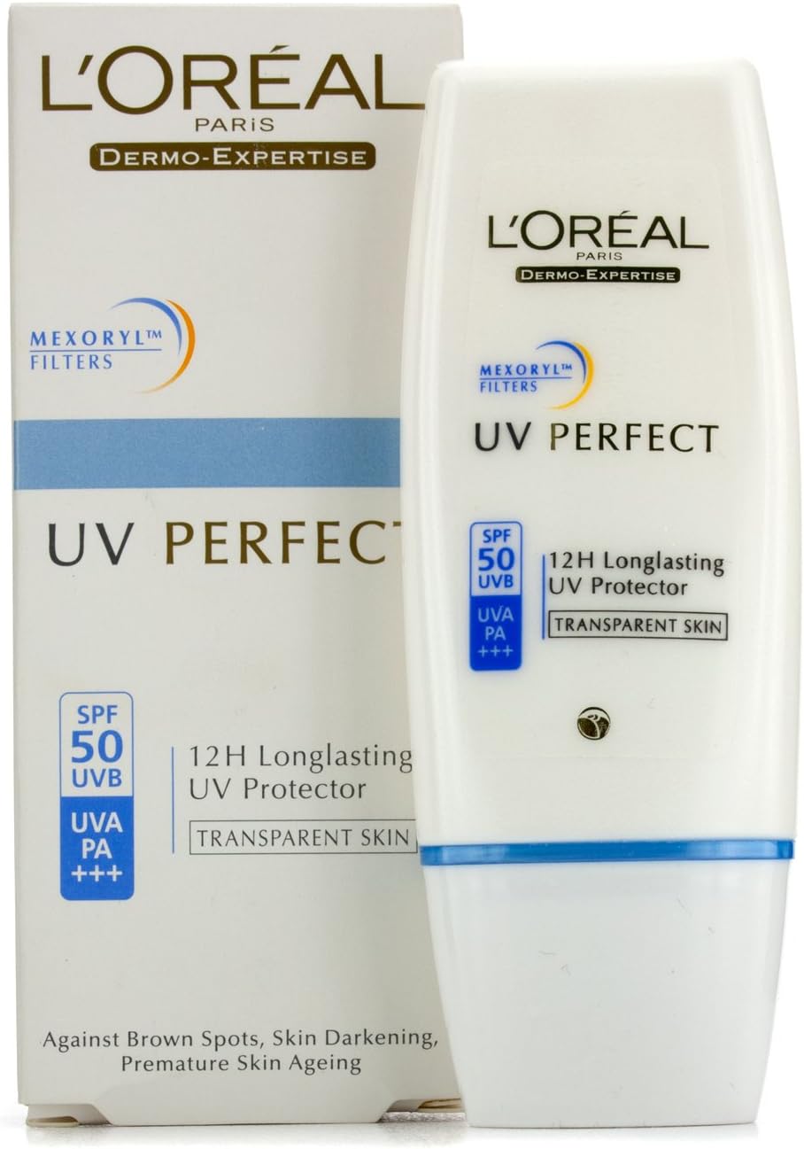 L'Oreal - Dermo-Expertise UV Perfect Long Lasting UVA/UVB Protector SPF50 PA+++ - #Transparent Skin - 30ml/1oz