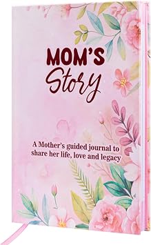 Mom, I Want To Hear Your Story Journal Christmas Gifts For Moms Who Have Everything, Mom Book To Fill Out, Sentimental Birthday Gifts For Mothers Day, Thanksgiving, From Son or Daughter
