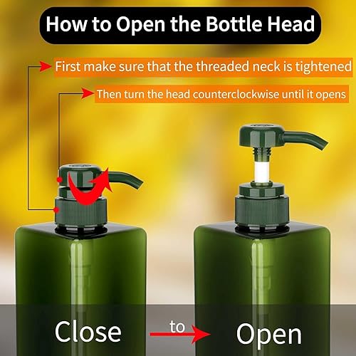 Miniatura 9 de Botellas dispensadoras de jabón recargables de alta calidad, conveniente y elegante dispensador para champú, loción, jabón o lavado de manos en la