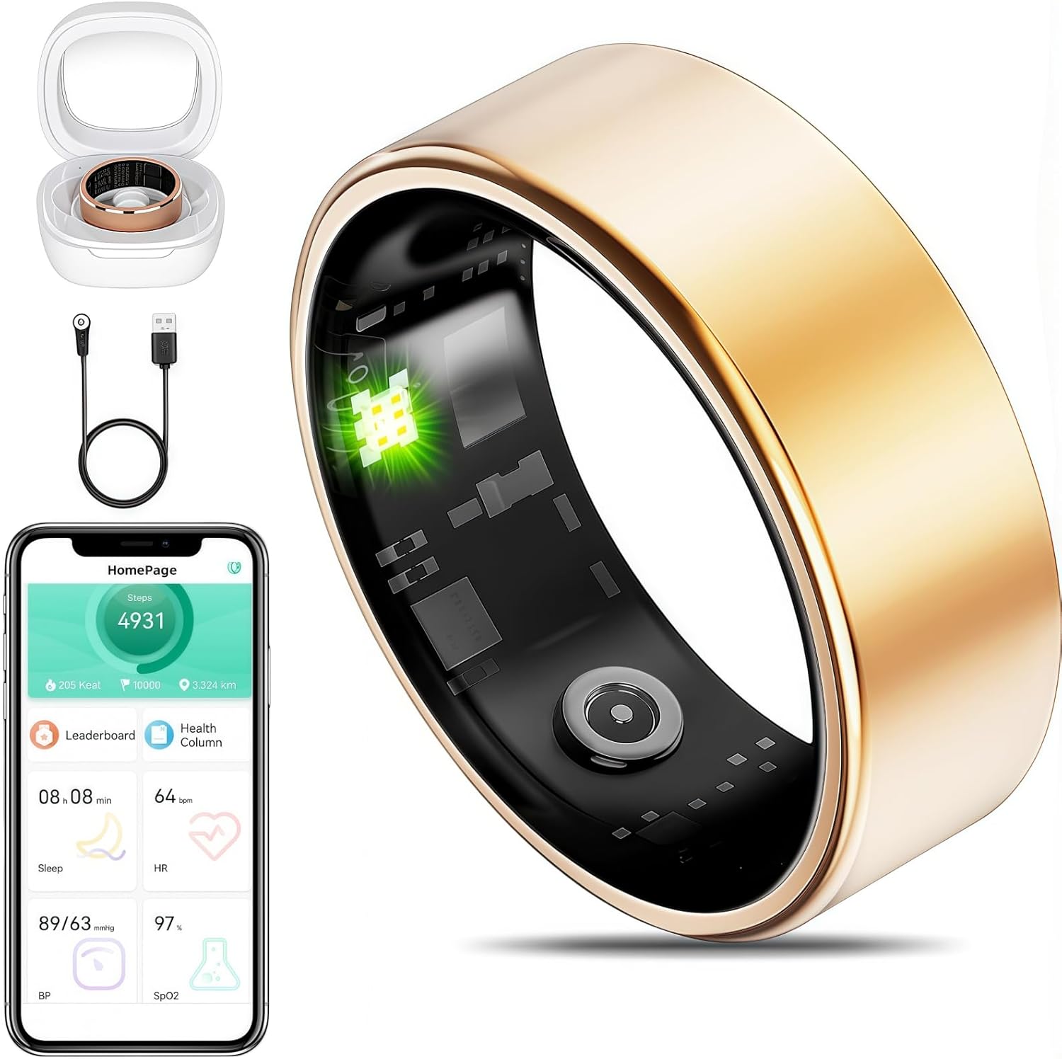 Smart Ring Fitness Tracker for iOS &#038...