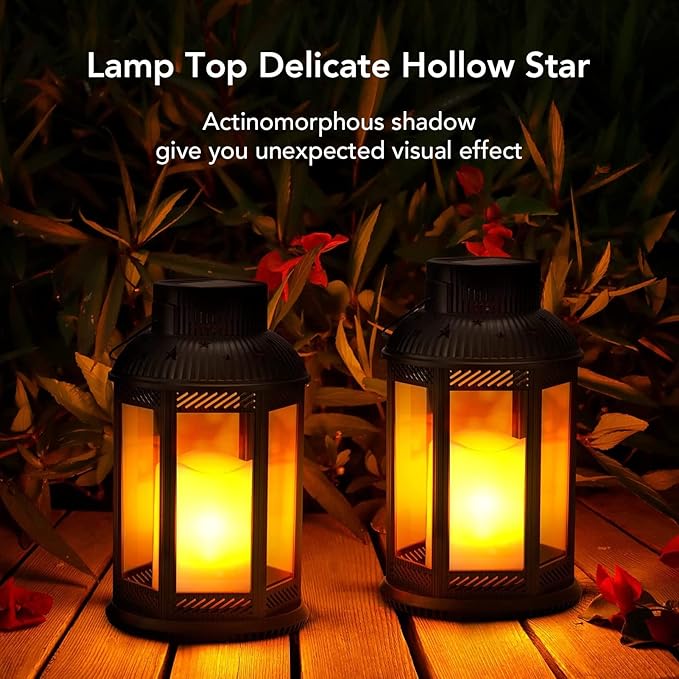YULEESIYIP Solar Garden Lantaarn Outdoor Hanglight Decoratieve ster Sun Led Garden Lamp voor tuinafeltje Pathway photo 2