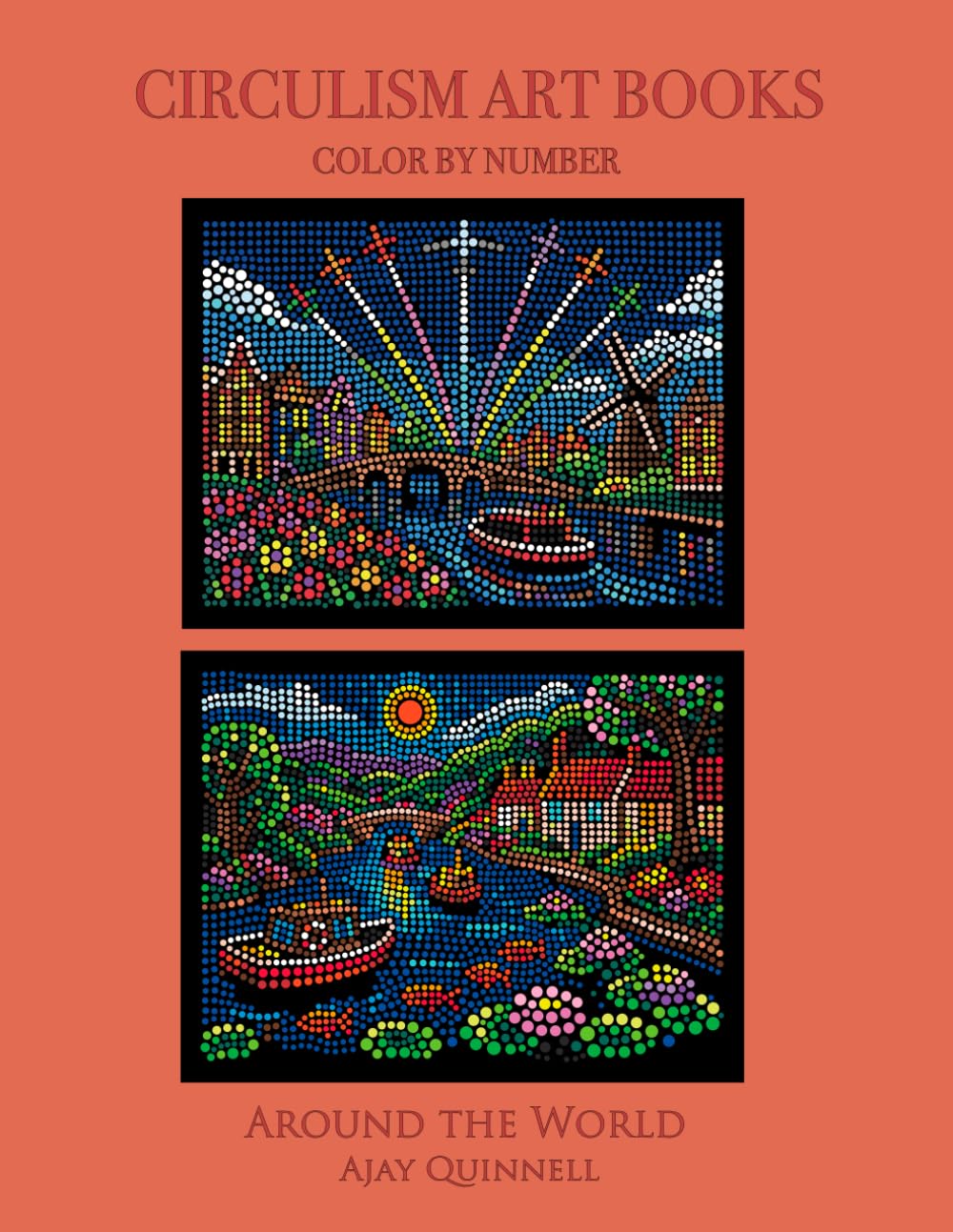Around the World - Color by Number Circulism book - Superior paper edition