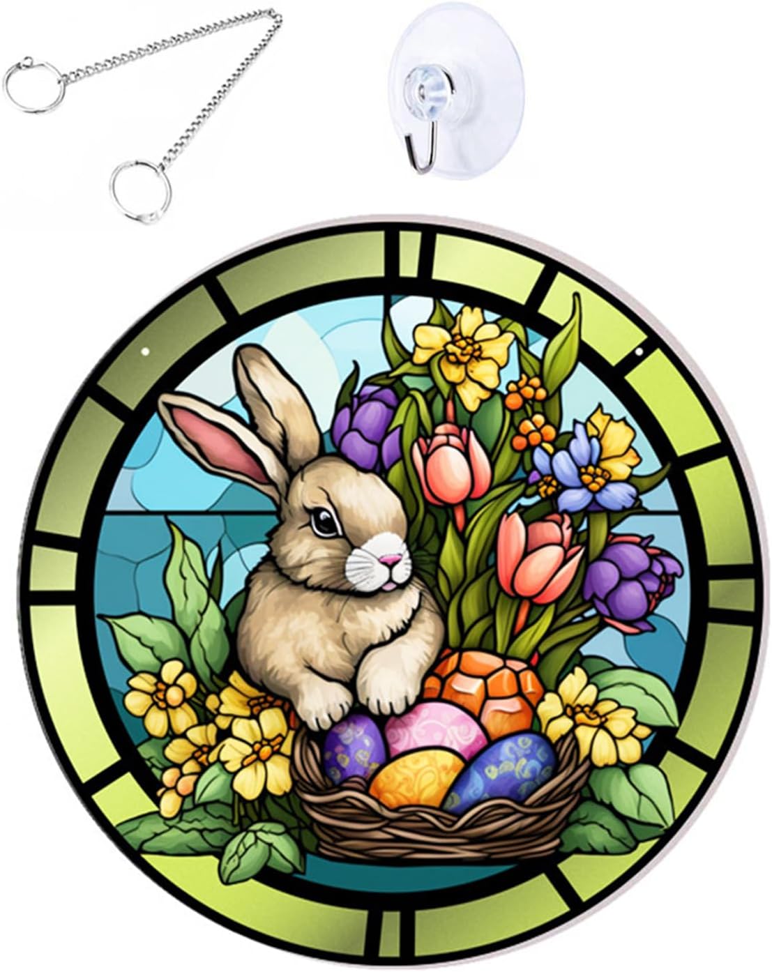 Amazon.com: BDHRKTE 1 PCS Acrylic Window Pendant, Rabbit Suncatcher ...
