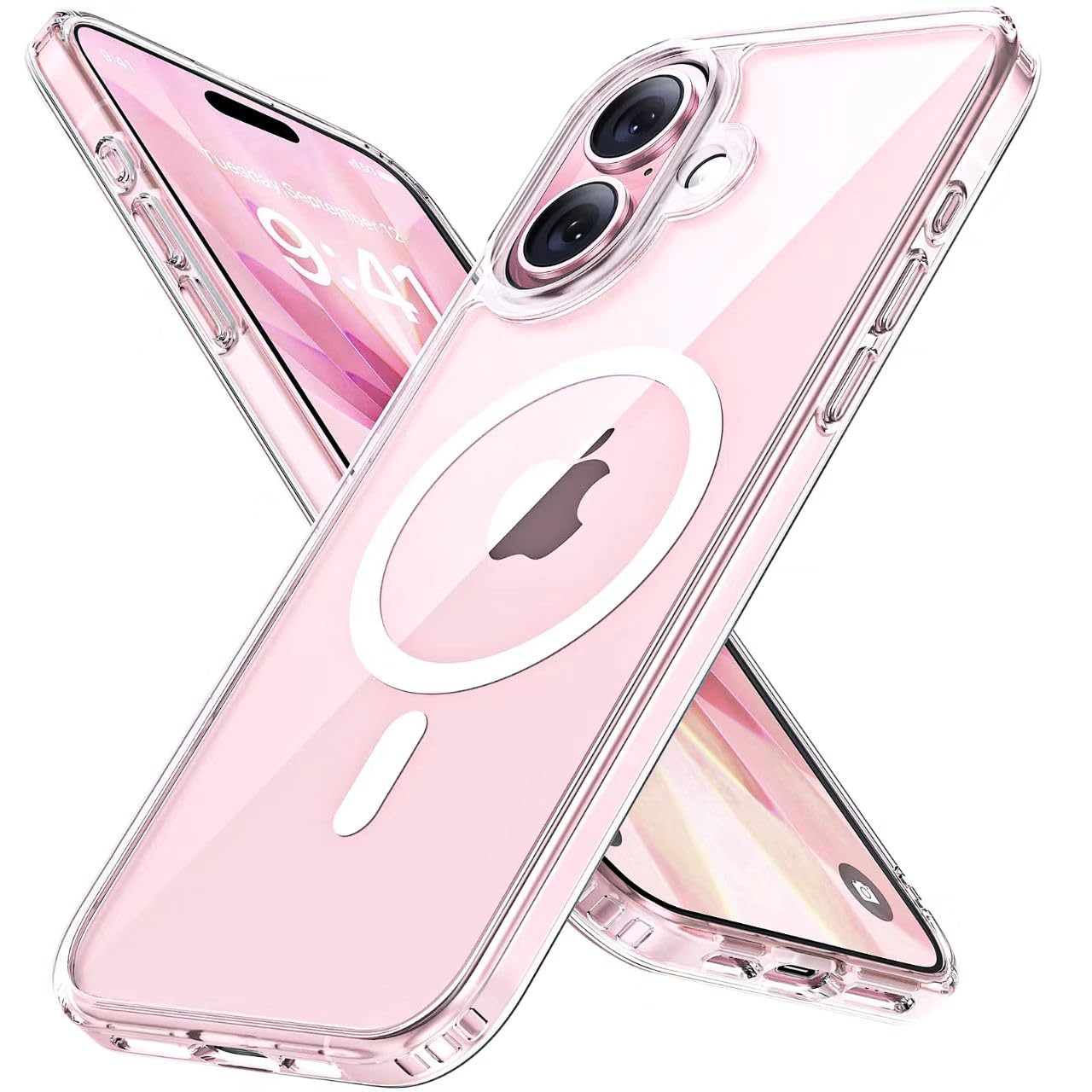 Miracase Magnetisch für iPhone All Series Hülle mit Magsafe [TOP Militärschutz & Magnetkraft] Stoßfest Kratzfest mit Samtiger Haptik Extrem Langlebig Handyhülle für iPhone