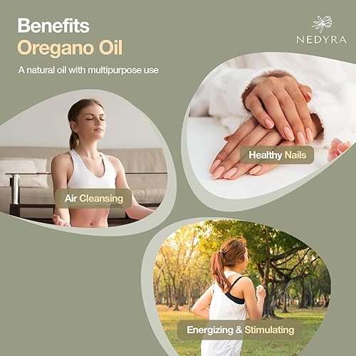 Miniatura 4 de Aceite esencial de orégano, 100% puro y natural, sin diluir para el cuidado de la piel, para la salud de las uñas de los pies, crema facial y