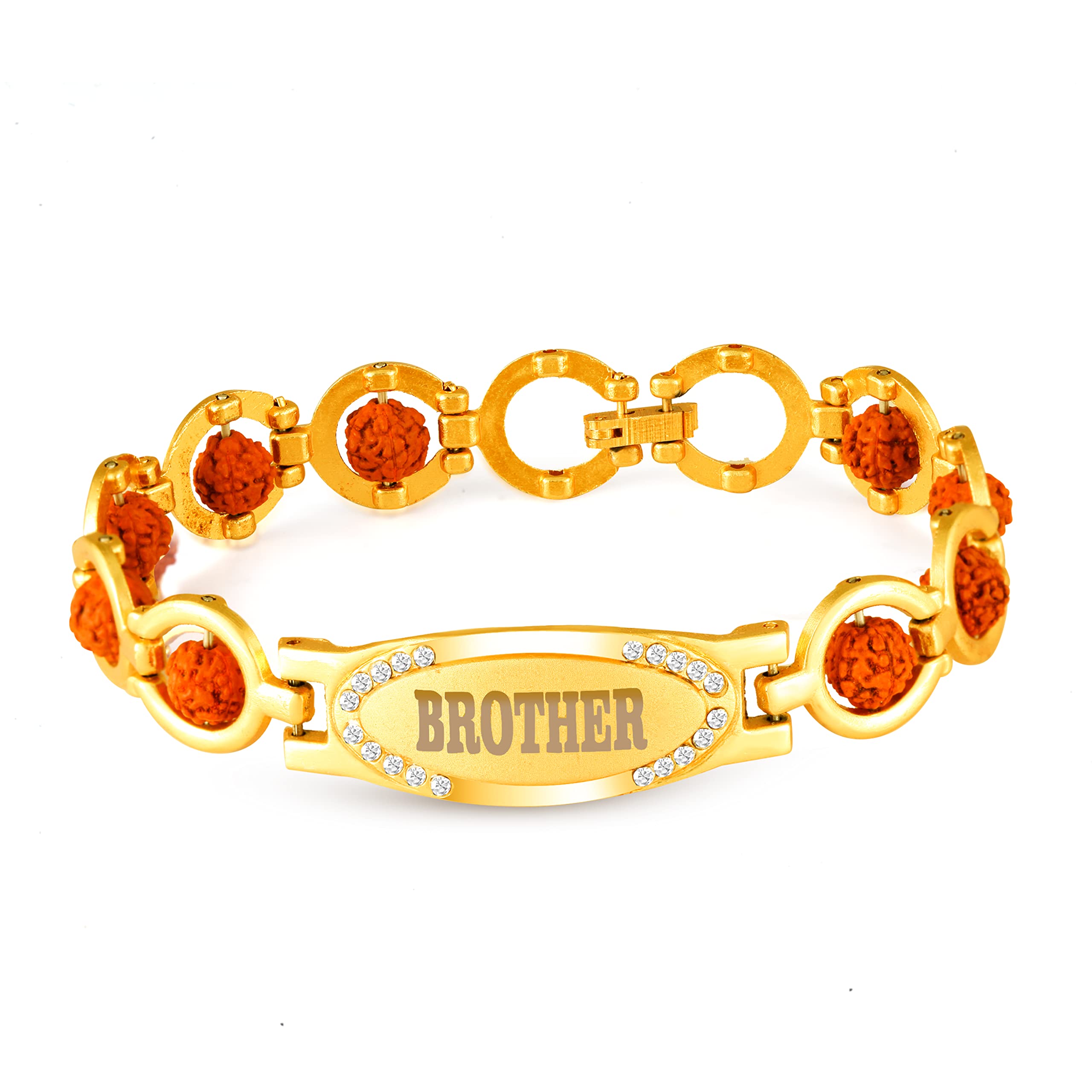 Boys Rudraksha Bracelet Rakhi Set For Brother Bhaiya Bhabhi Gift For Rakshabandhan Special Rakhis Combo - Rakhi-317-image-46