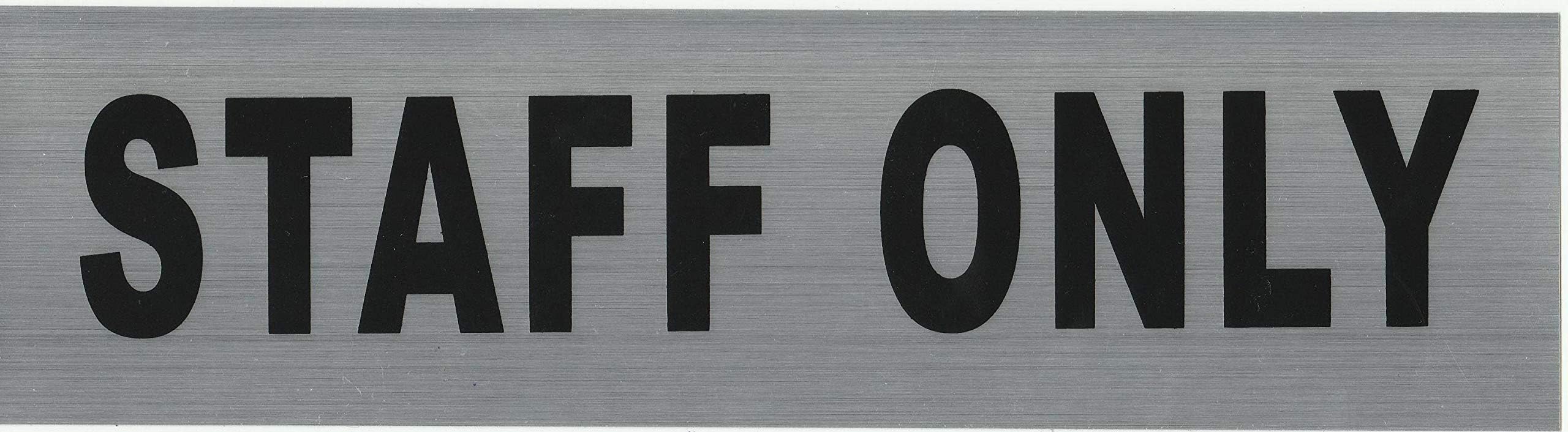 ZL Staff Only Sticker (Silver,7 x 26cm)