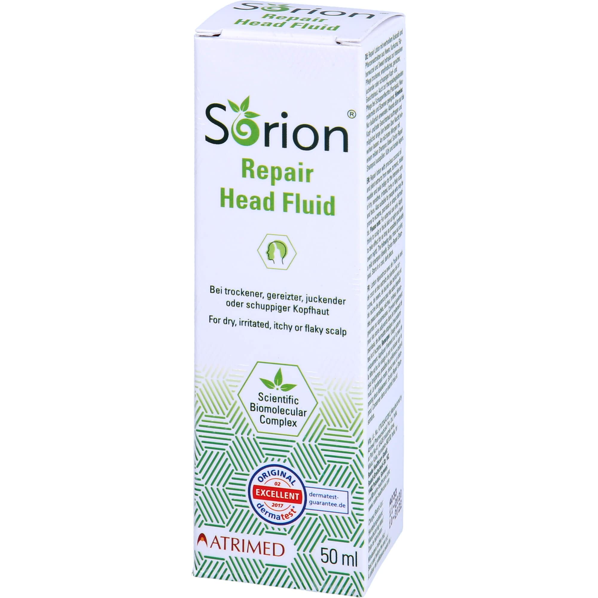 Sorion Head Fluid - zur intensiven Regeneration bei Hautirritationen, Rötungen, Schuppen und Juckreiz (50 ml)