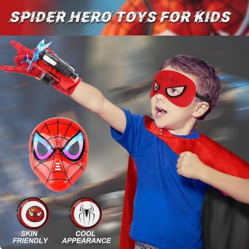 Miniatura 2 de Dolanus Juguetes de araña para niños de 3, 4, 5, 6, 7, 8 años, disfraces de superhéroe para niños, juguetes de superhéroe, juguetes de superhéroes