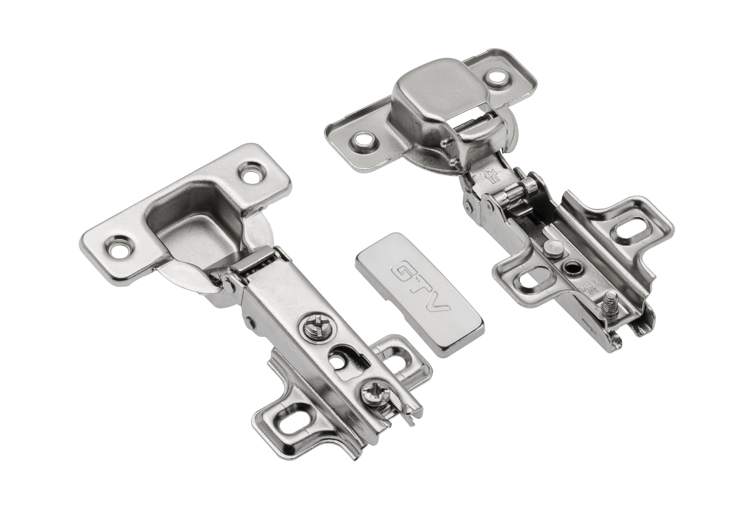 Gtv White/Gray 35Mm Modern Contemporary Or Metal Cabinet Cupboard Wardrobe Push To Open Door Hinge