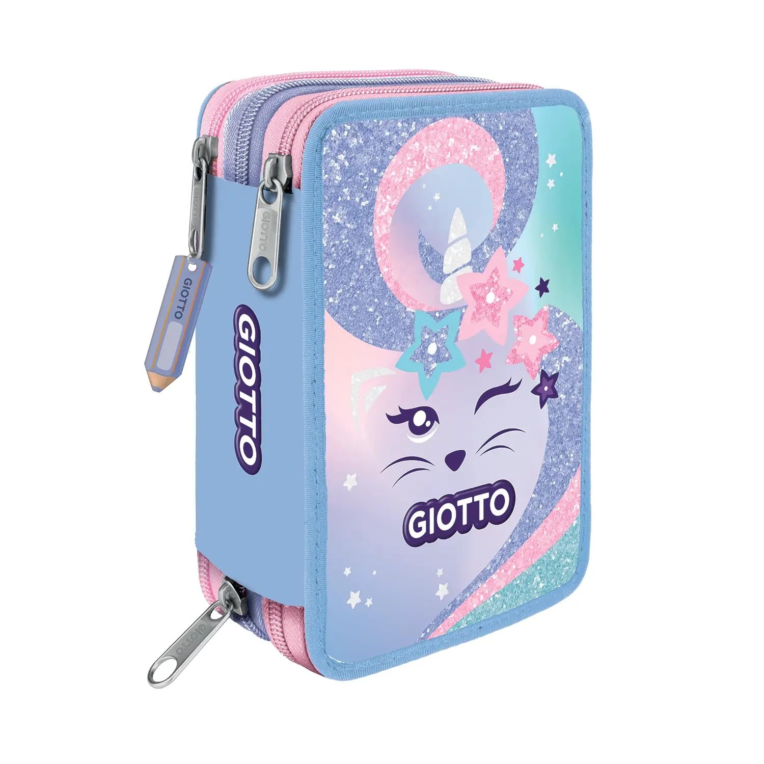 Giotto Catty Candy Astuccio 3 Zip Sweet Cat, Astuccio Scuola