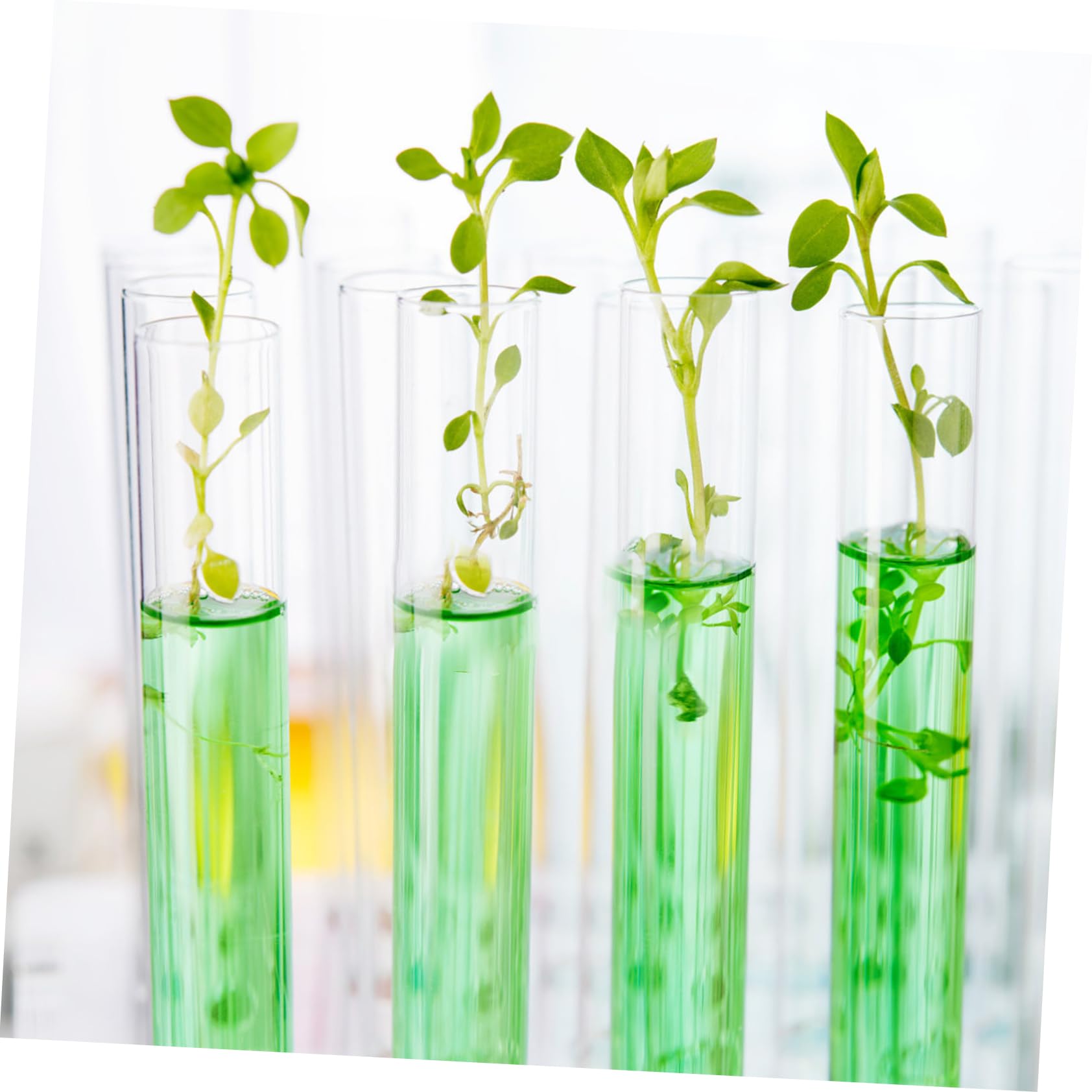 SOLUSTRE Test Tube Bottles 100pcs Large Plastic Lab Tubes 3 Hole Lid Cylindrical Storage Containers for Liquids