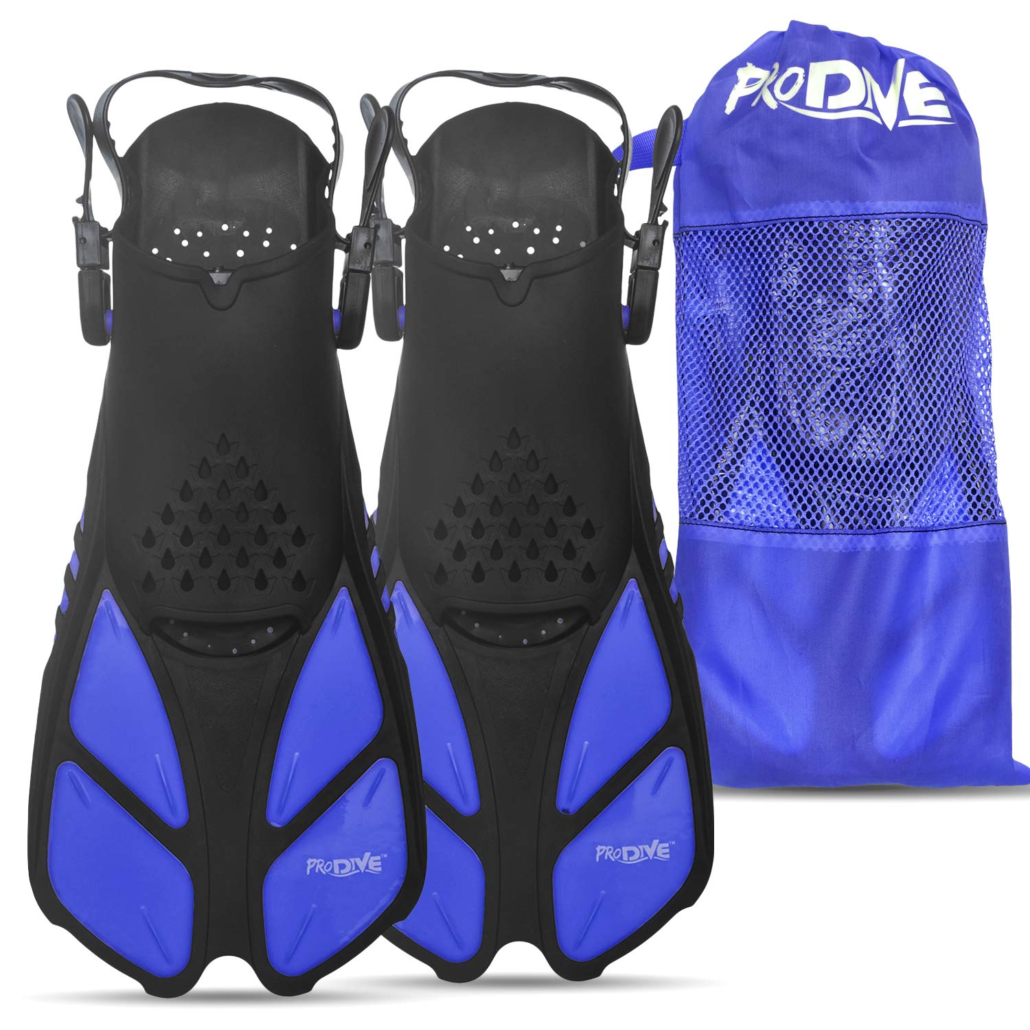 Buy PRODIVE Snorkel and Swim Fins Adjustable OpenHeel, ShortBlade