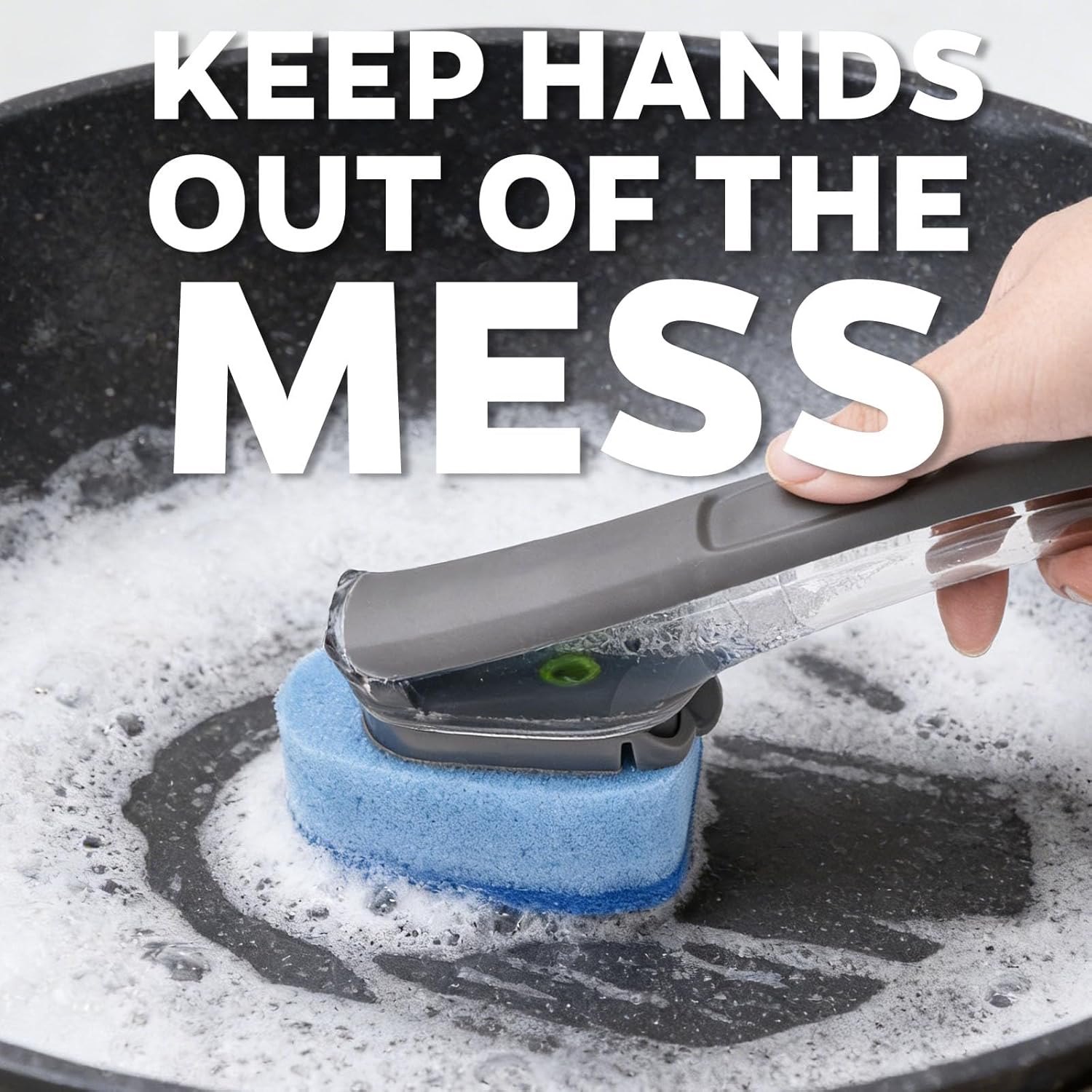 Sponge Dishwand Brush Refills for Scotch-Brite Dishwand - 20 Pack Dish Soap Non-Scratch Brush Refills for Nonstick Pots and Pans, Glass & Tubs（Blue）