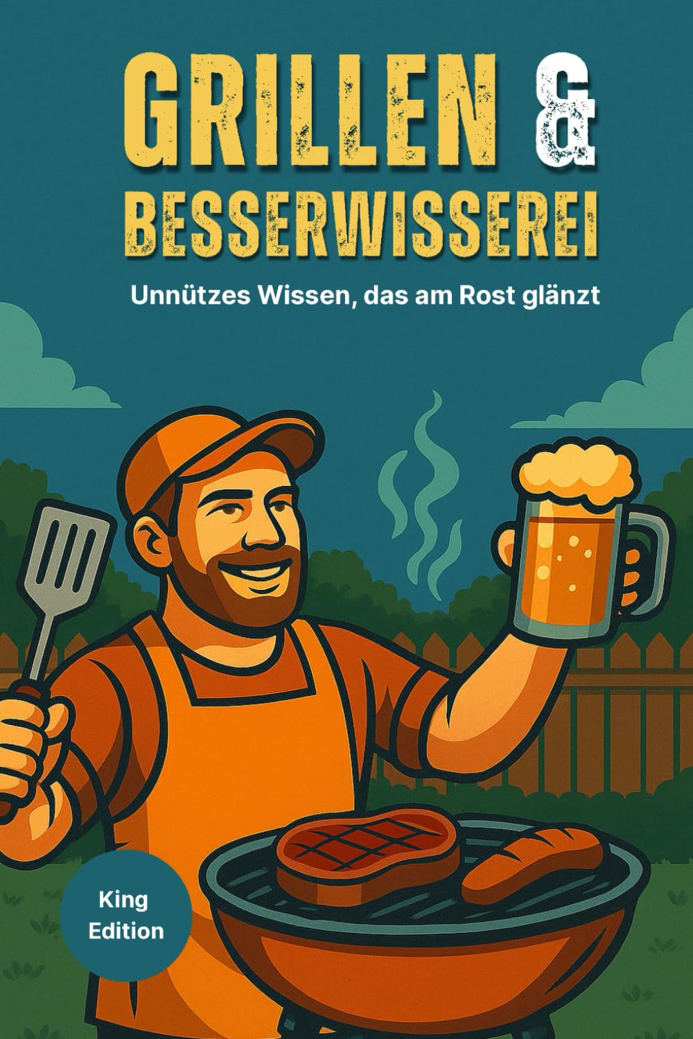 Grillen & Besserwisserei - Unnützes Wissen, das am Rost glänzt - King Edition: Lustige Grillfakten, unnützes Wissen & verrückte BBQ-Challenges – das perfekte Geschenk für Männer