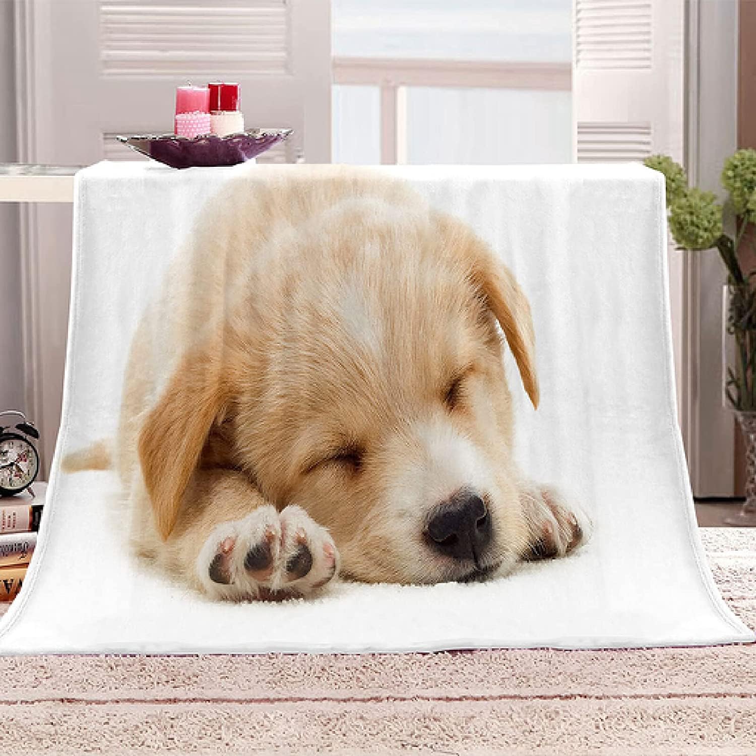 Flanell-Fleecedecke Mit Deutscher Schäferhund-Muster – Weich, Warm – Für Couch, Bett & Reise In 3 Größen