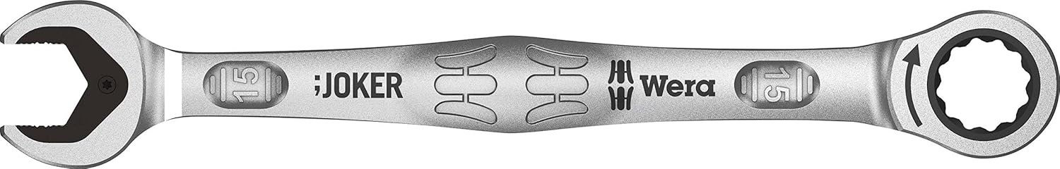 WERA 05073275001 6000 Joker Ratcheting Combination Wrenches, 15 x 200 mm