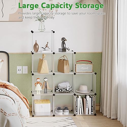 Miniatura 4 de C&Ahome - Organizador de clóset de almacenamiento para que lo montes tú mismo Blanco transparente,Negro,Milky,https://www.amazon.com/dp/undefined