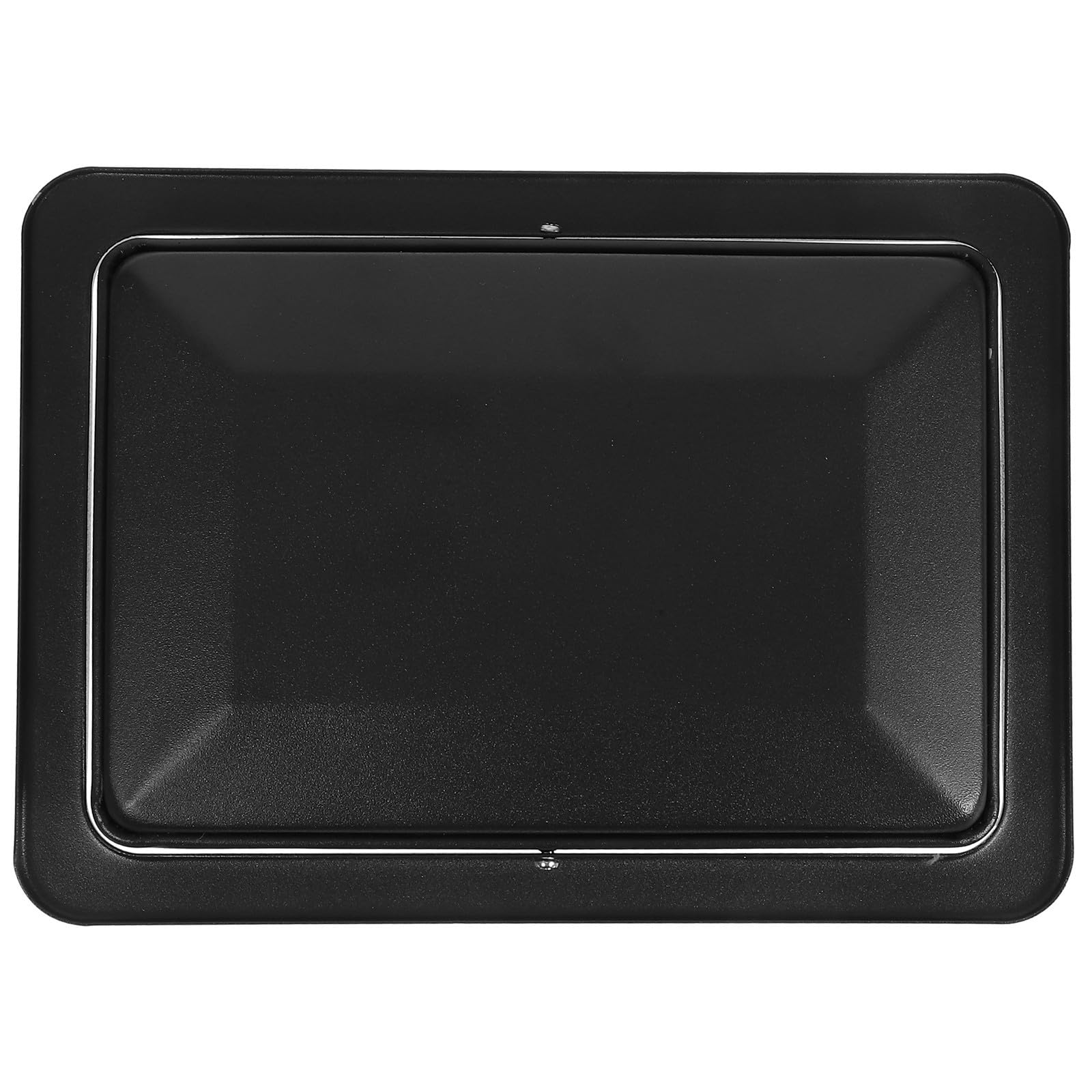 Tapa Empotrada para Cubo de Basura, Acero Inoxidable Negro, Abatible