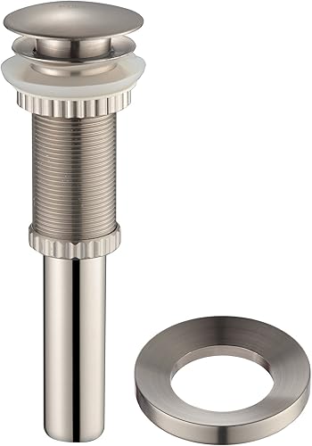 Miniatura 3 de Kraus C-GV-101FR-0.551-0.472 in-1007SN Fregadero de vidrio esmerilado de 14 pulgadas y grifo Ramus níquel satinado