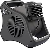 Lasko Misto Outdoor Misting Blower Fan, Ideal for Sports, Camping, Decks & Patios, 3 Speeds, 15", Black, 7050 Gray/Black Fan - commissions earned