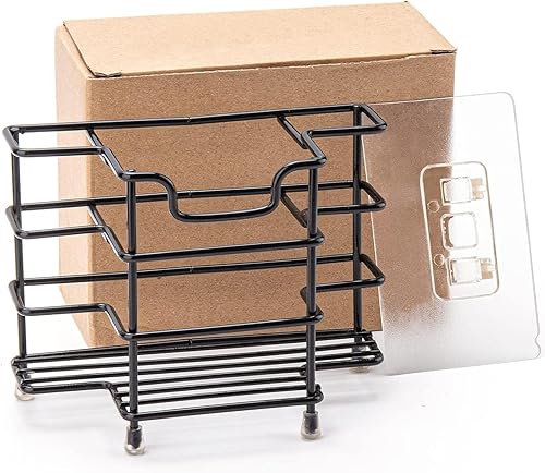 Vista 14 de Soporte para cepillos de dientes para baños, baño de acero inoxidable, cepillo de dientes negro y soporte para pasta de dientes