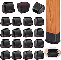 Vista 14 de 16 piezas de nuevos protectores de patas de silla para suelos de madera dura, protectores de patas de silla de silicona, protectores de suelo