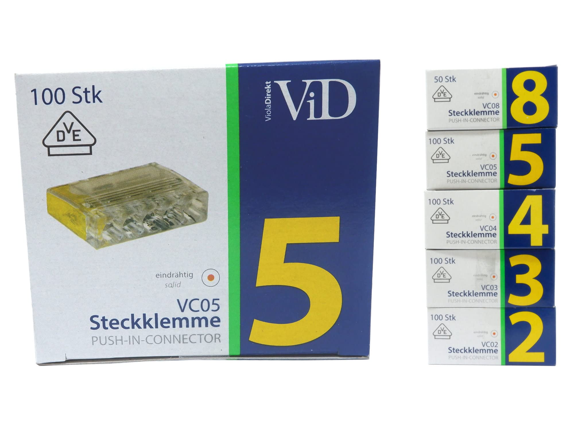 ViD Morsetti Elettrici Scatolati - Set Da 100 Pezzi Per Cablaggi 0.5-2.5mm² - Foto 10