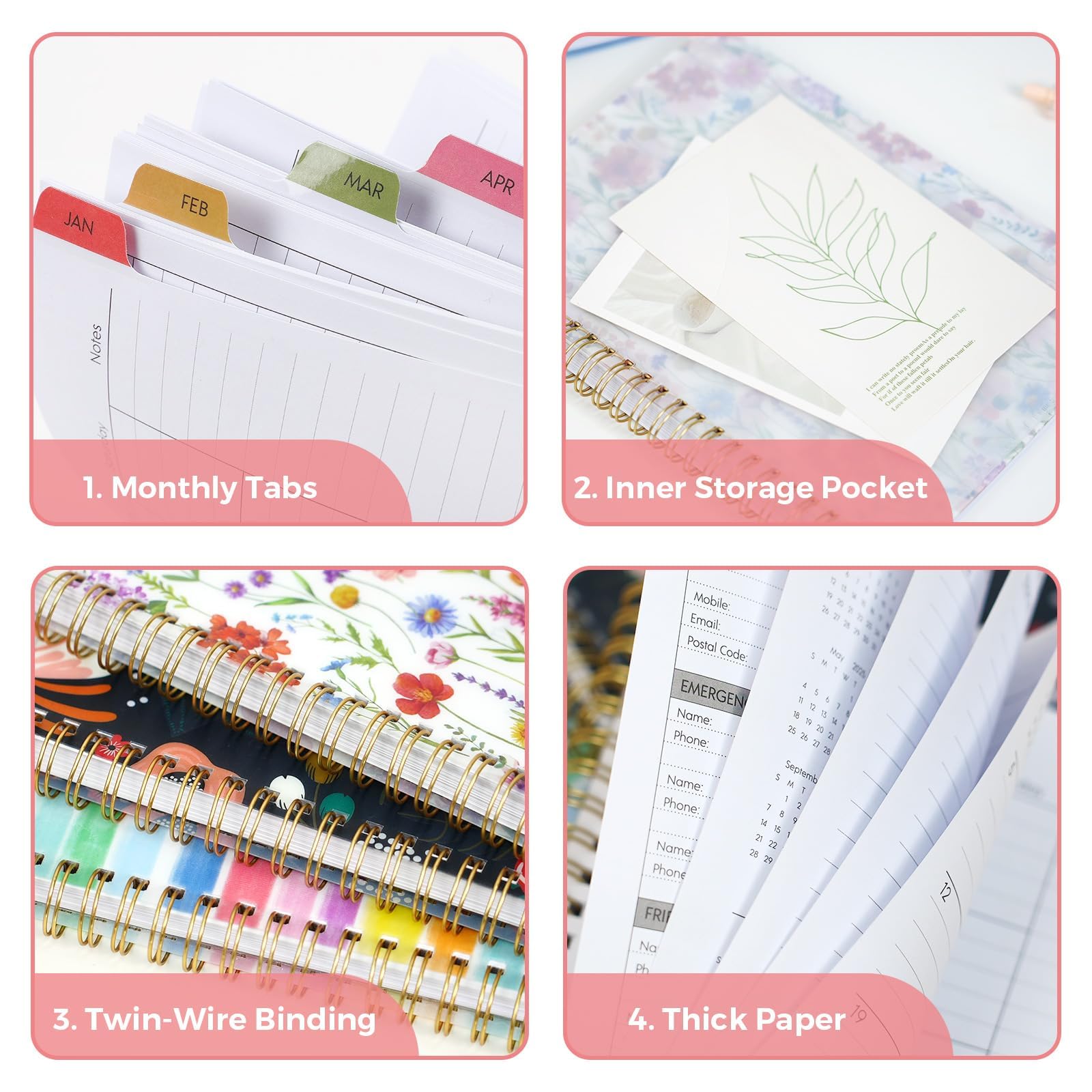 Snapklik.com : 2025 Planner - A5 Weekly Monthly Planner, January 2025 ...