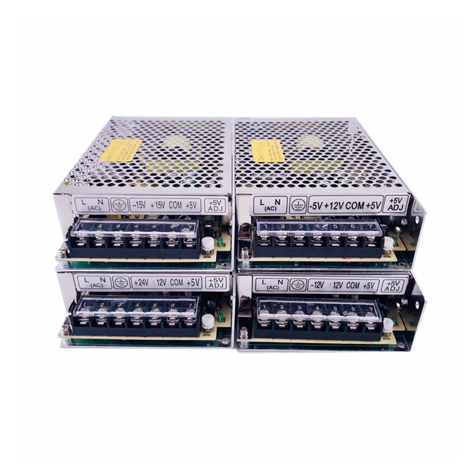 Transformador de luz de Fuente de alimentación conmutada de Salida Triple de 60W for Tira Led T-60A T-60B T-60C T-60D convertidor AC DC(T-60A_150W 1.5KN)
