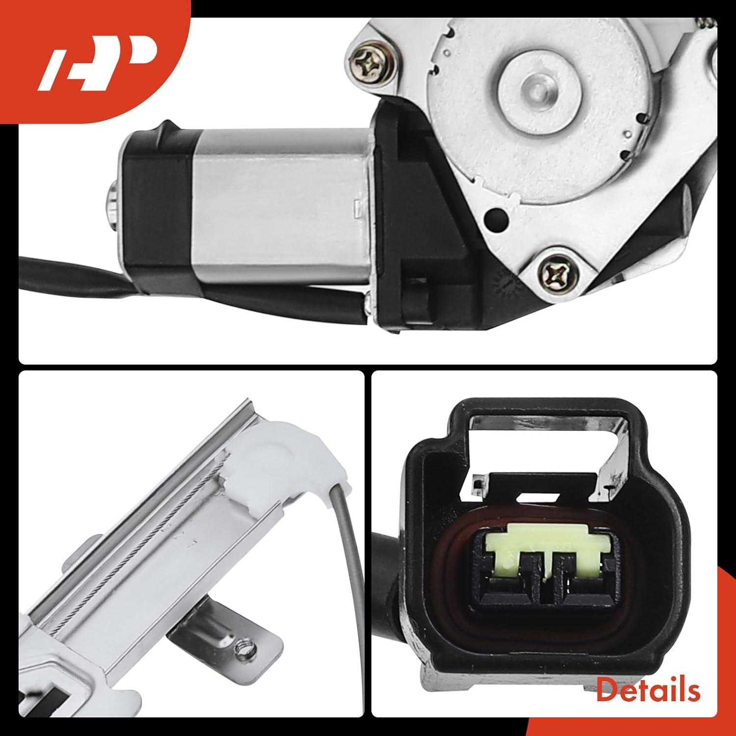 A-Premium Power Electric Window Regulator with Motor Compatible with Honda Passport 1998-2002 Isuzu Amigo Rodeo/Rodeo Sport Front Left Driver Side