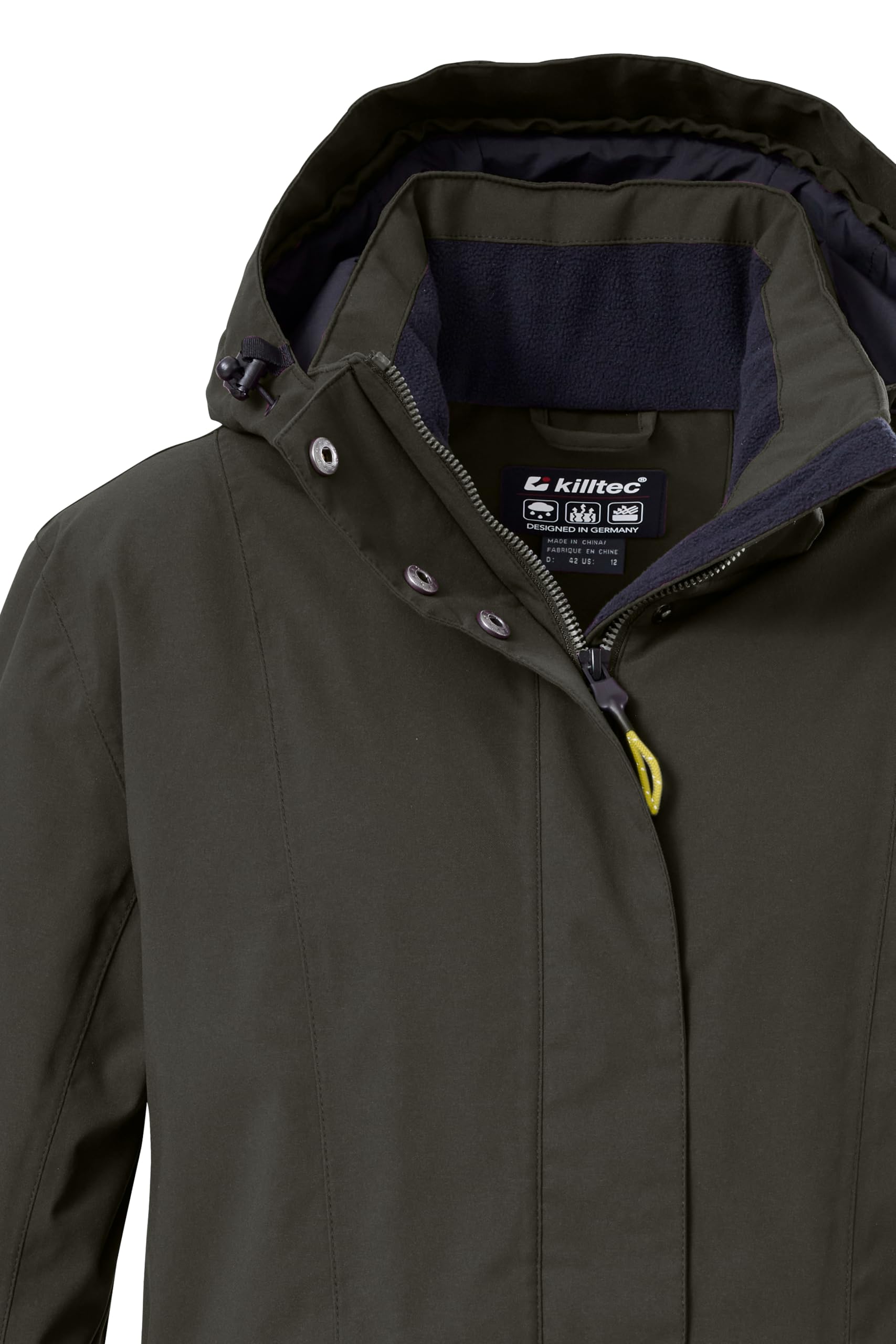 Killtec Damen Jacke Chaqueta funcional/outdoor impermeable con capucha con cremallera Mujer