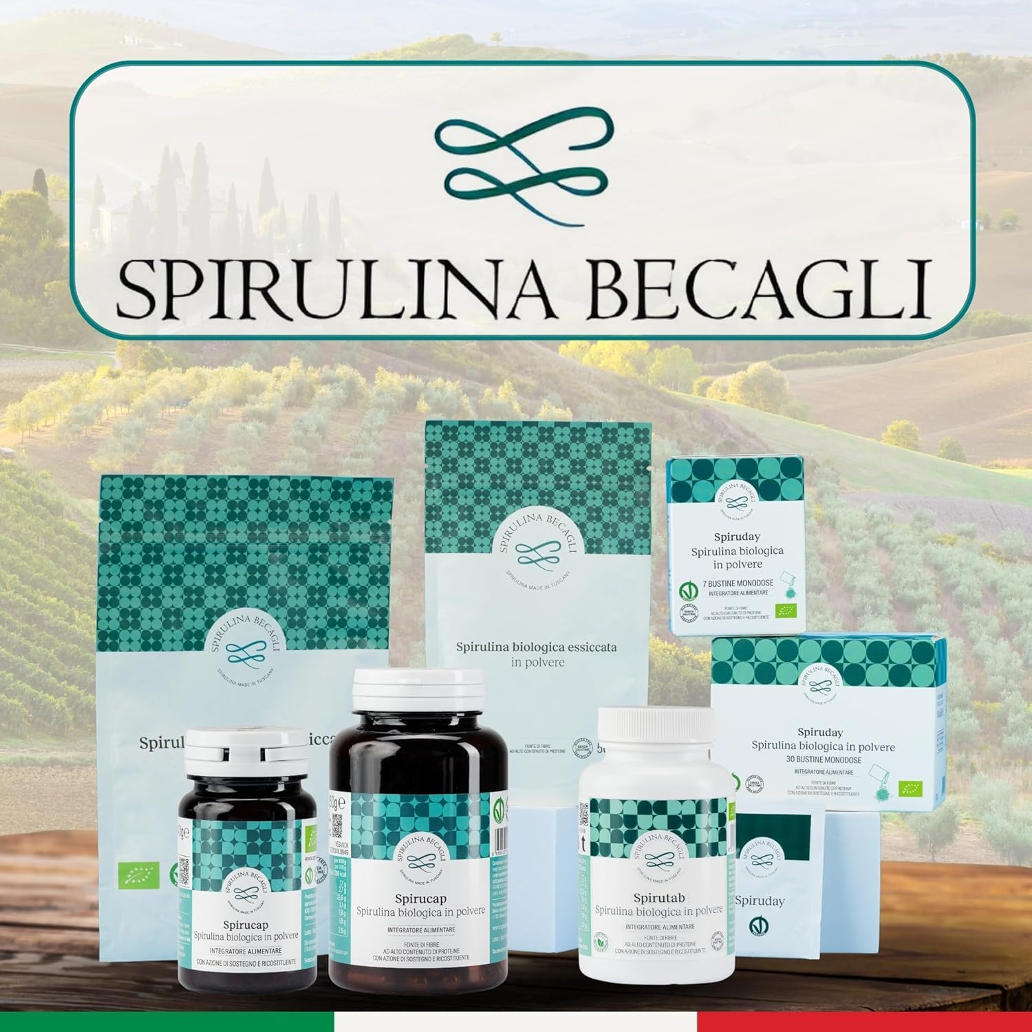 SPIRULINA BECAGLI Spirulina Blu In Polvere 20 g, Colorante Alimentare Naturale A Base Di Ficocianina, Polvere Blu Per Bevande E Preparazioni Alimentari, Made in Italy, Vegan OK (20 gr.)
