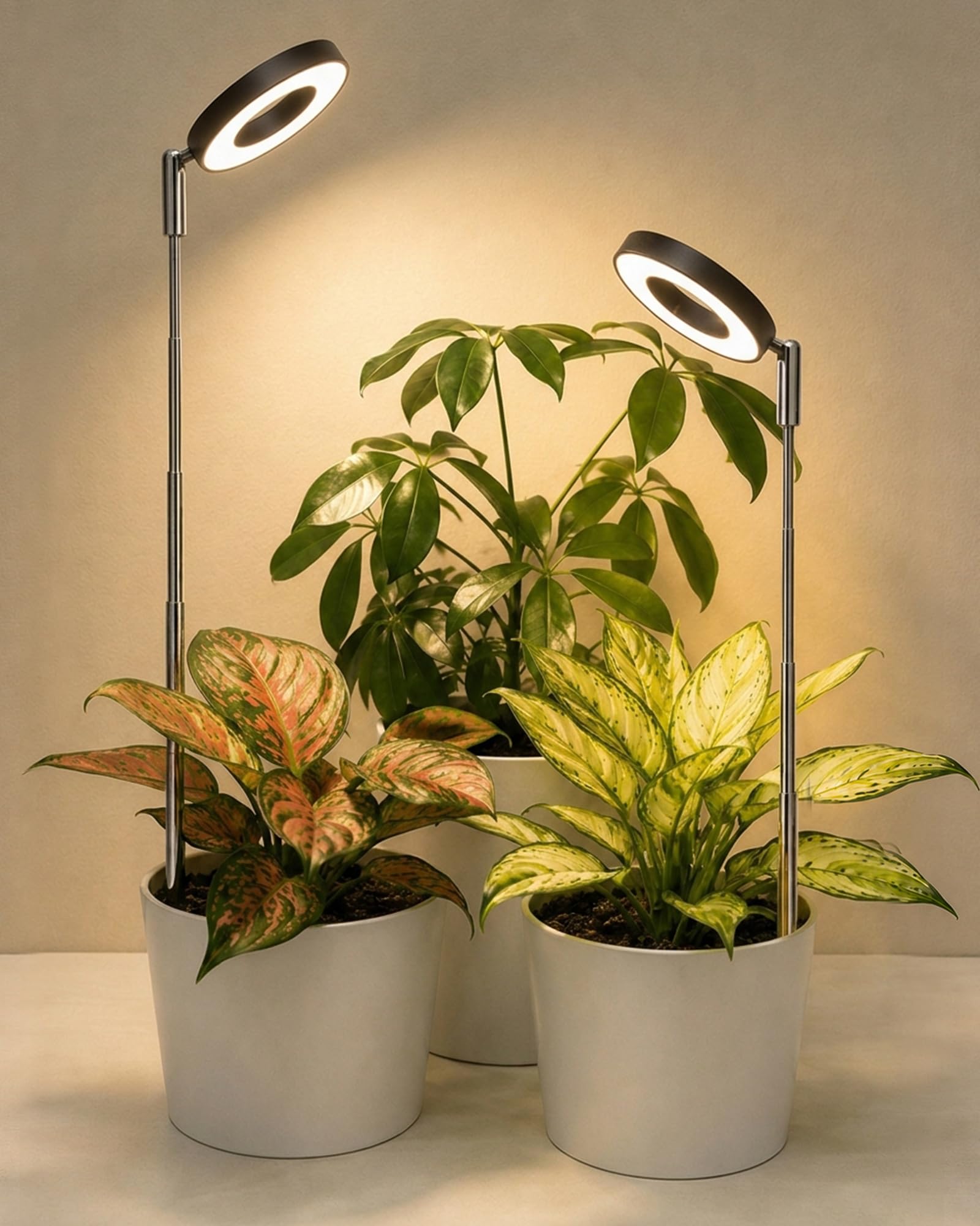 Bamworld Grow Light for Indoor Plants Black 2Pack