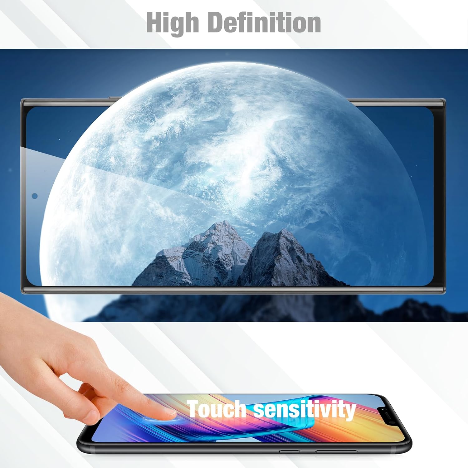 OLED for Samsung Galaxy Note20 Ultra 5G Screen Replacement for Samsung Note 20 Ultra LCD Display N985U N986U Touch Digitizer Repair Parts with Frame (Black)