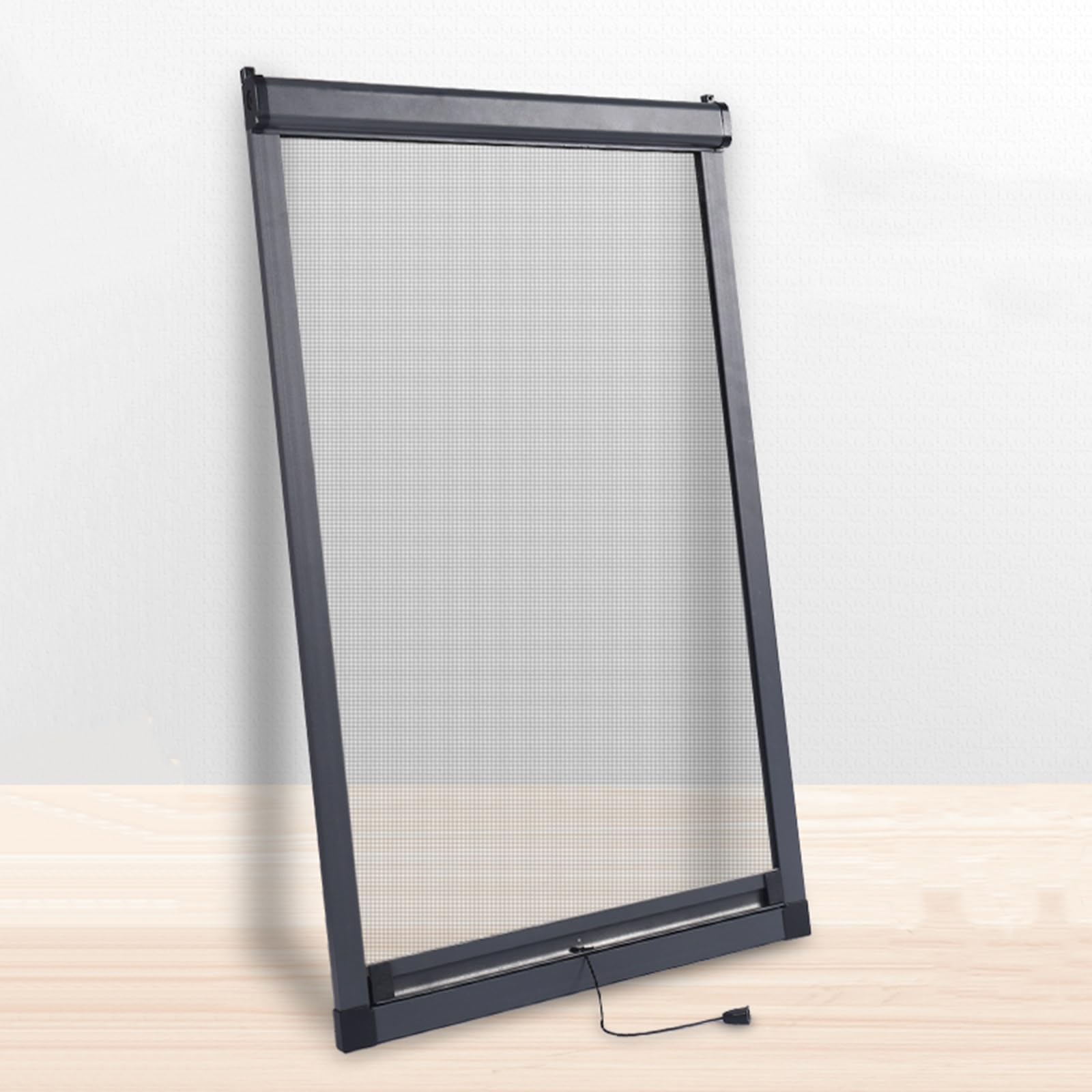 Koncey Window Screen Telescopic Push-pull Type, Anti-mosquito Roller Blinds, Customize Window Mesh Screen with Aluminum Alloy Frame, Framed Slide Window Net Screen