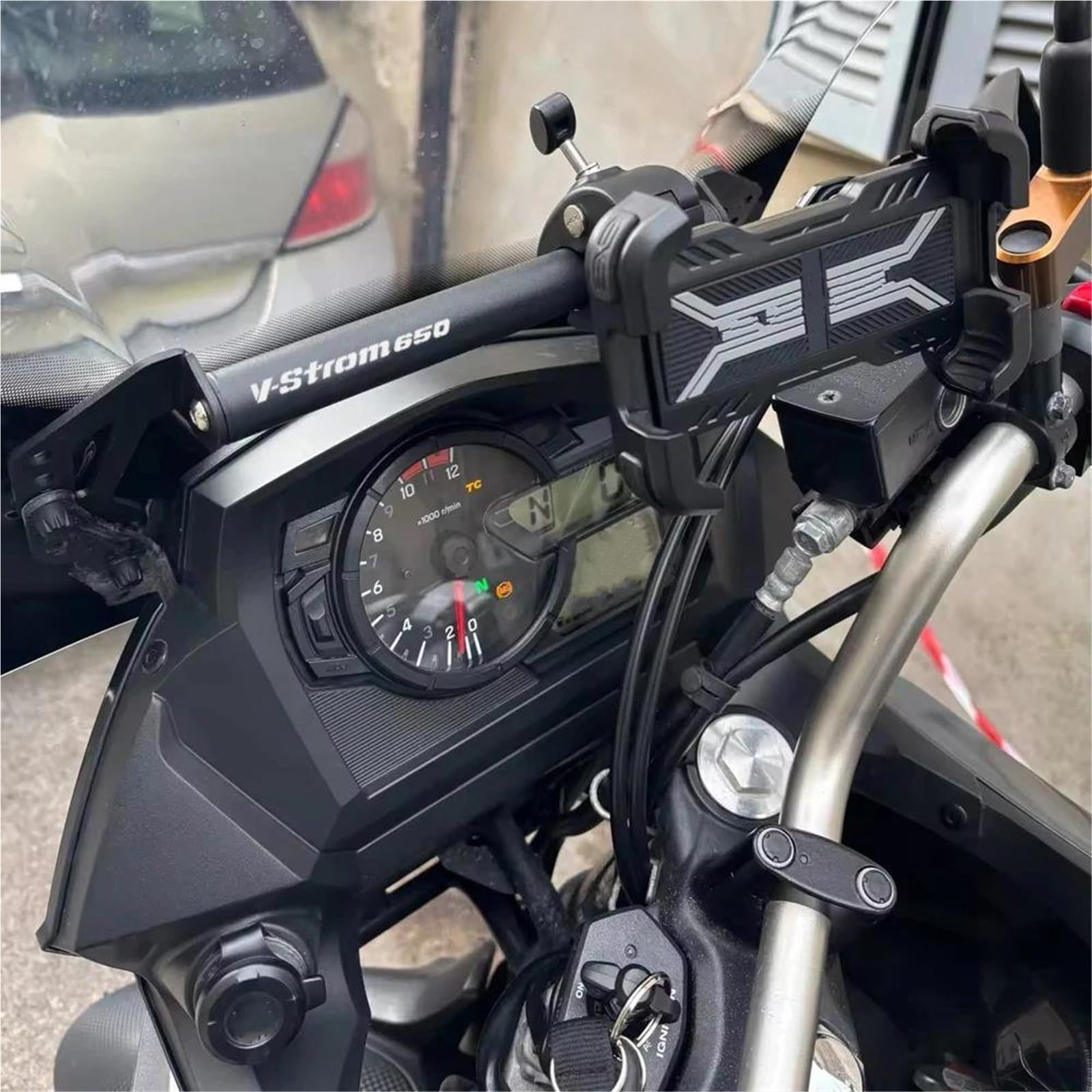 Supporto Per Navigatore GPS Da Moto Per SUZUKI V-Strom 650 Vstrom DL650 Vstrom650 DL 2014-2024 Per Cellulare Supporto Navigatore Per Moto(V-S)