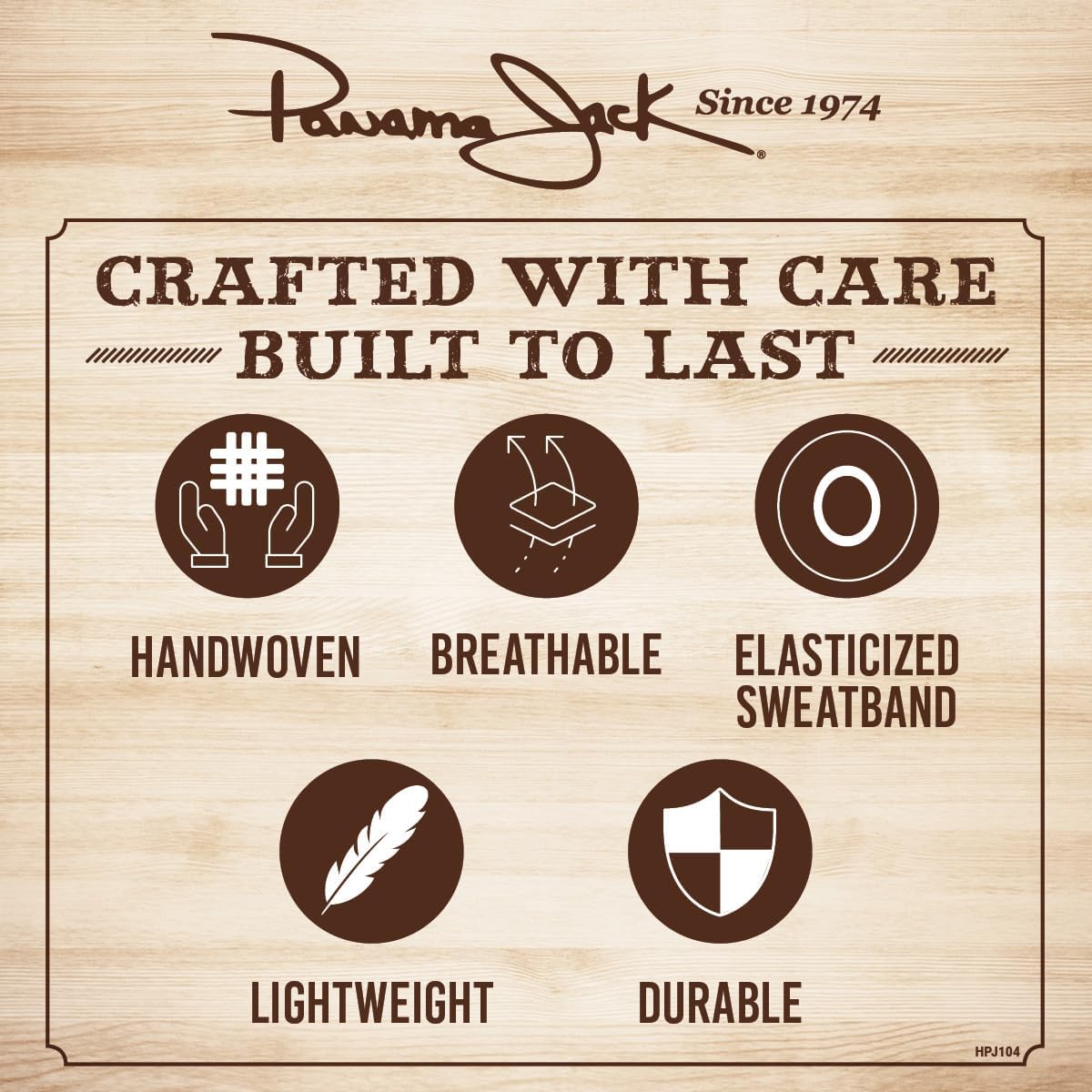 Panama Jack Safari Straw Hat - Lightweight, 3" Big Brim, Inner Elastic Sweatband, 3-Pleat Ribbon Hat Band - Image 4