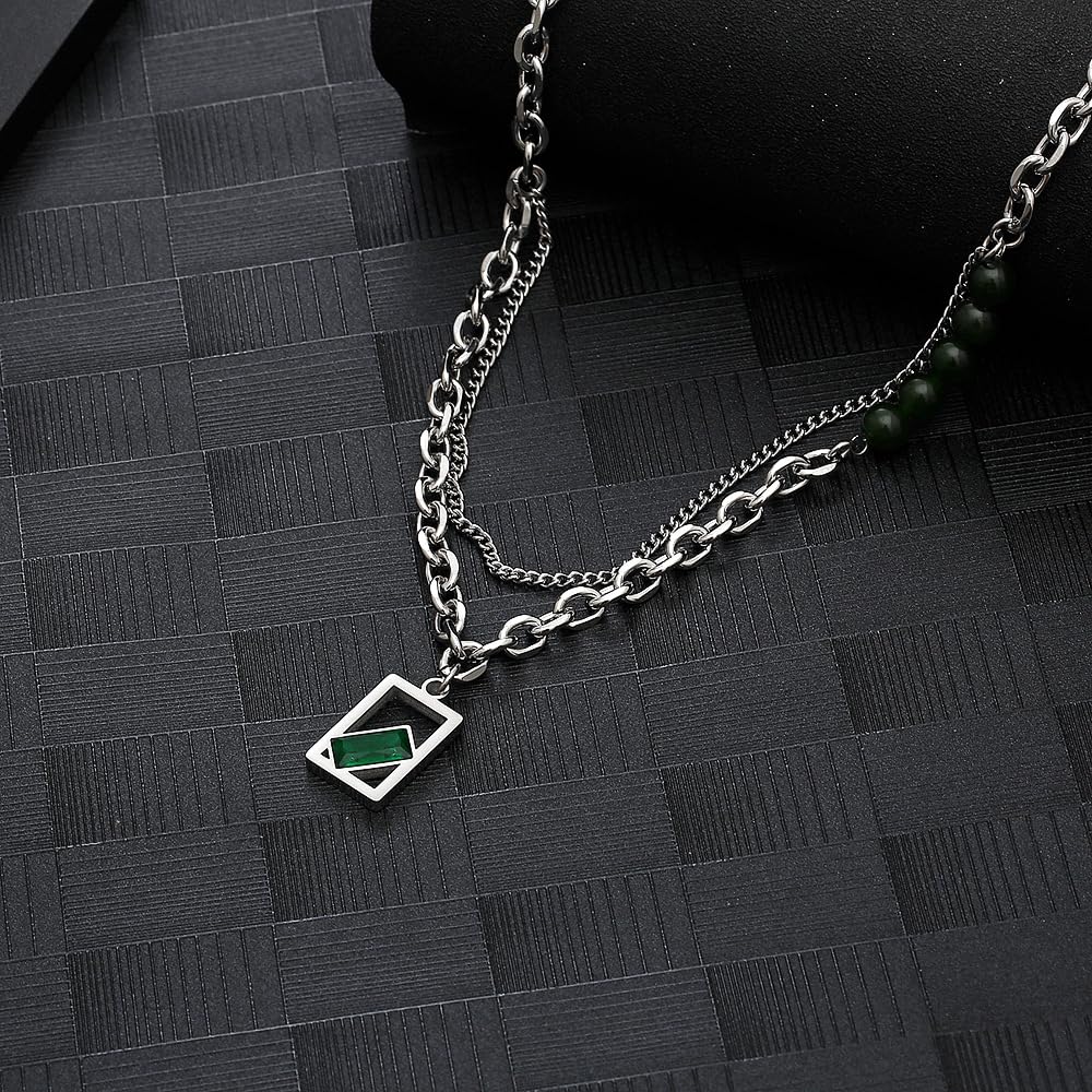 Kinas ダークグリーン ネックレス Kinas ダークグリーン ネックレス