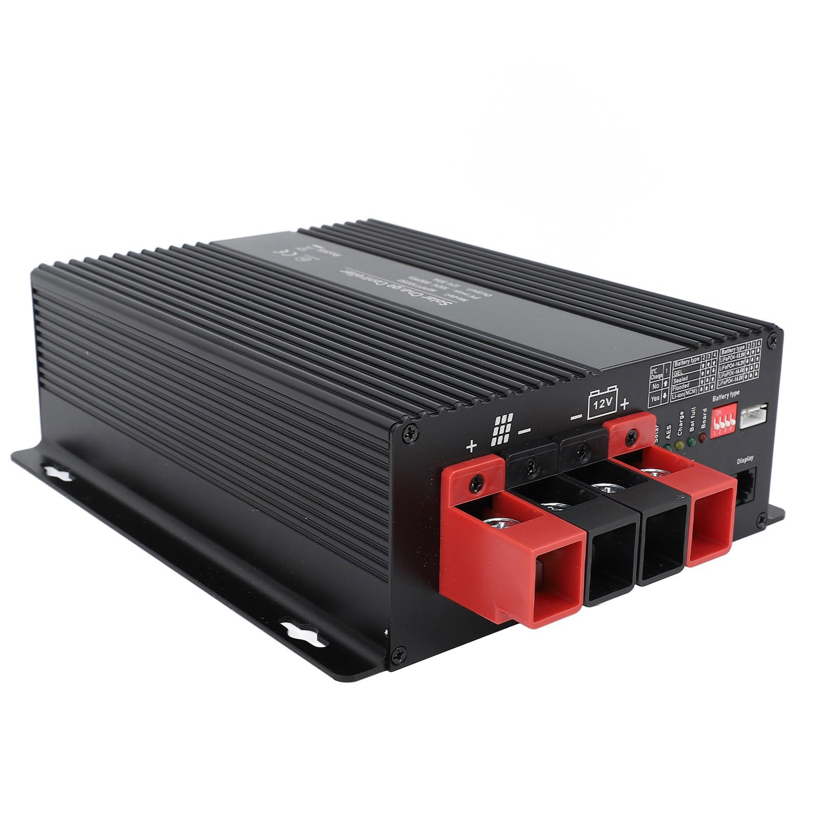 Kontroler ładowania Słonecznego, Regulator ładowania Słonecznego MPPT ze Stopu Aluminium ABS 12 V 40 A 680 W z Wejściem 100 V, Zabezpieczenie Przed Przegrzaniem i Przeładowaniem dla