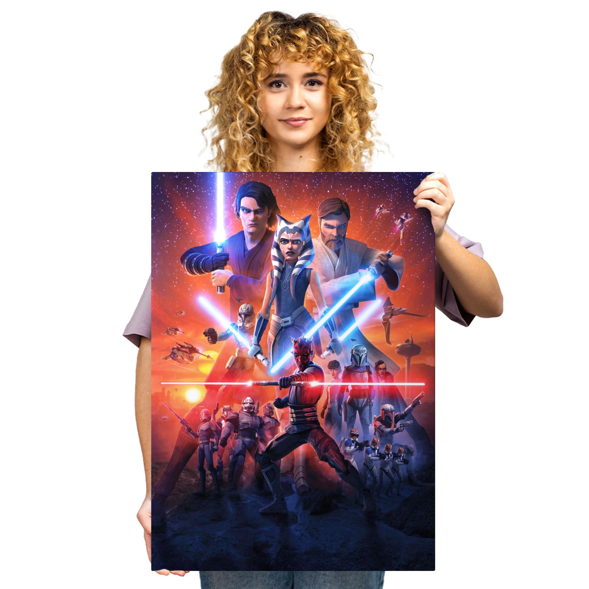Amazon.com: Displate Metal Poster Star Wars - Ahsoka Tano - Clone