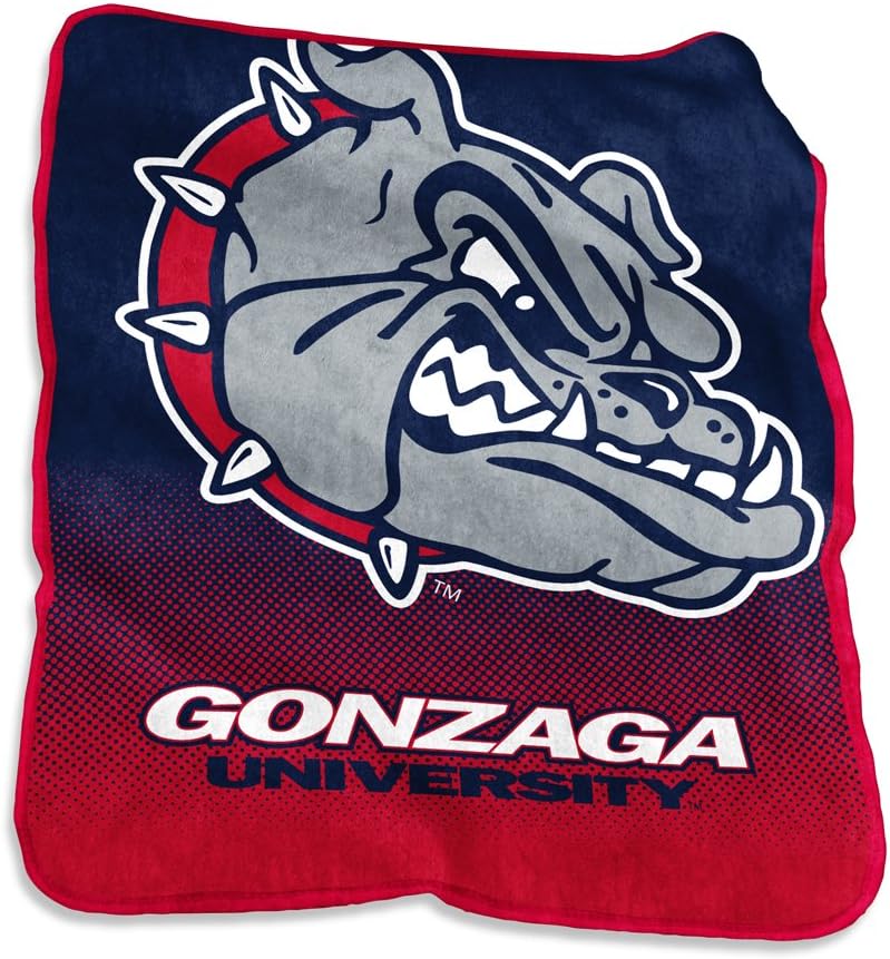 Logo Gonzaga Bulldogs Mavrik Raschel Throw Blanket