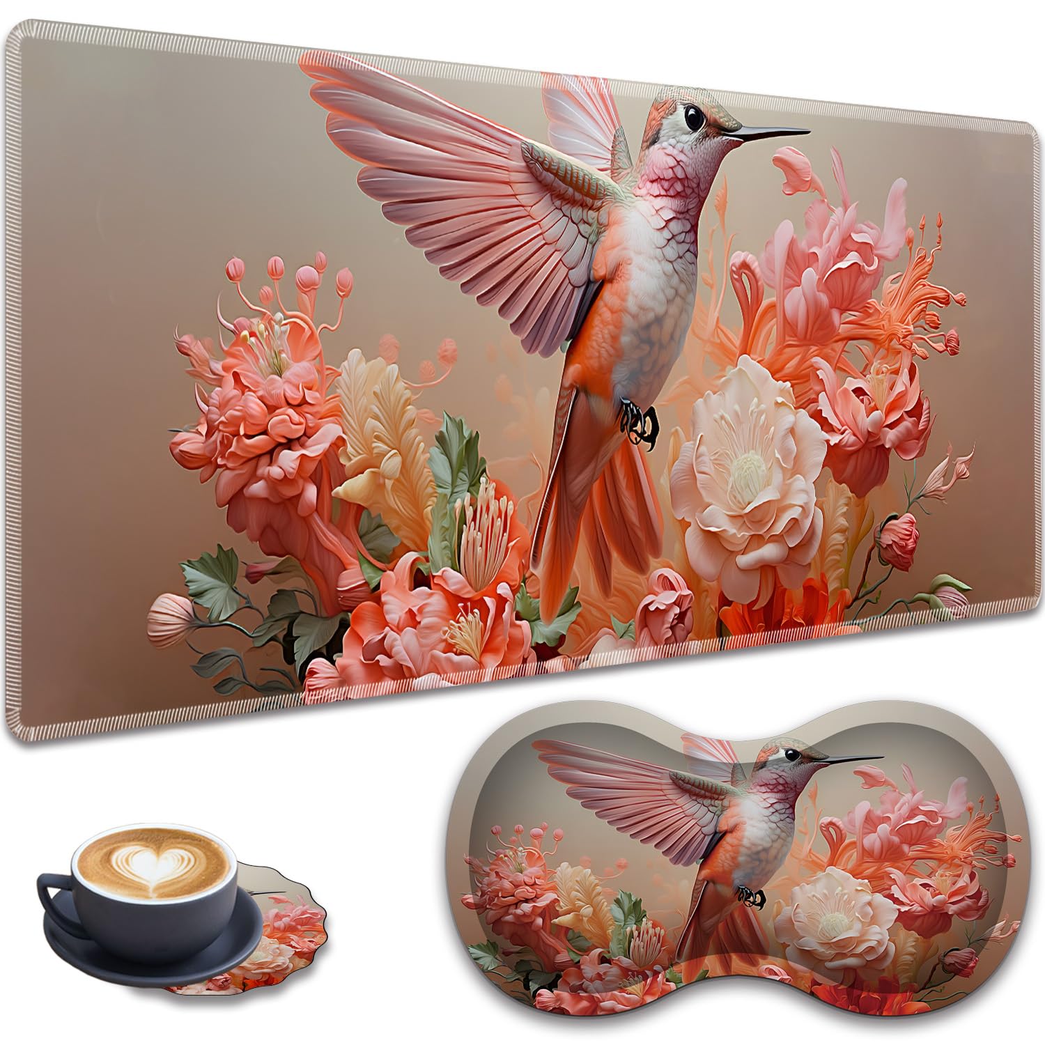 Bible Verse Mouse Pad Set - Wrist Rest & Coaster -17