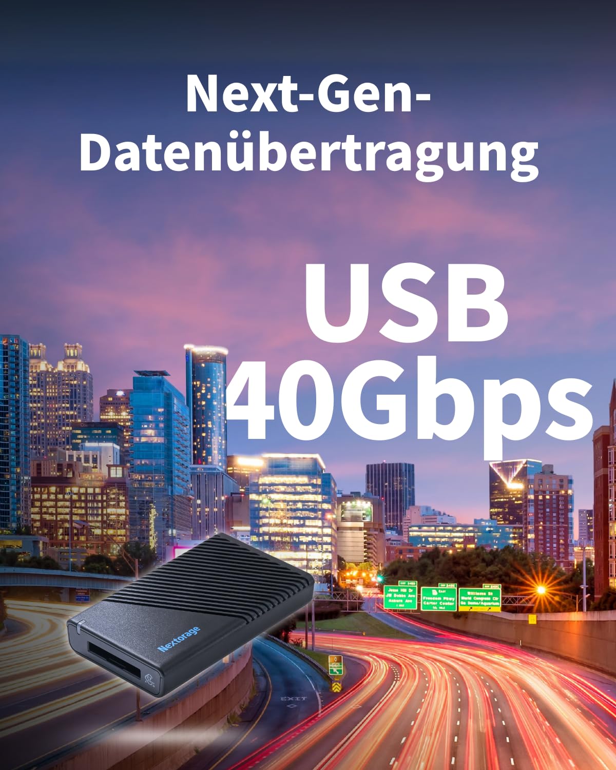 Nextorage CFexpress Type B Card Reader (USB 40Gbps CFexpress Type B Card Single Slot)
