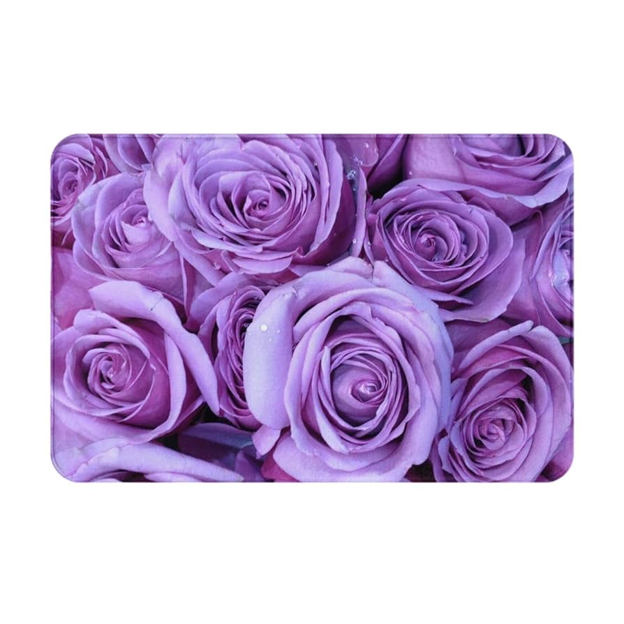 玄関マット 足拭きマット パープル Amazon｜バスマット 足ふき 風呂マット ストラップ 40*60cm 玄関